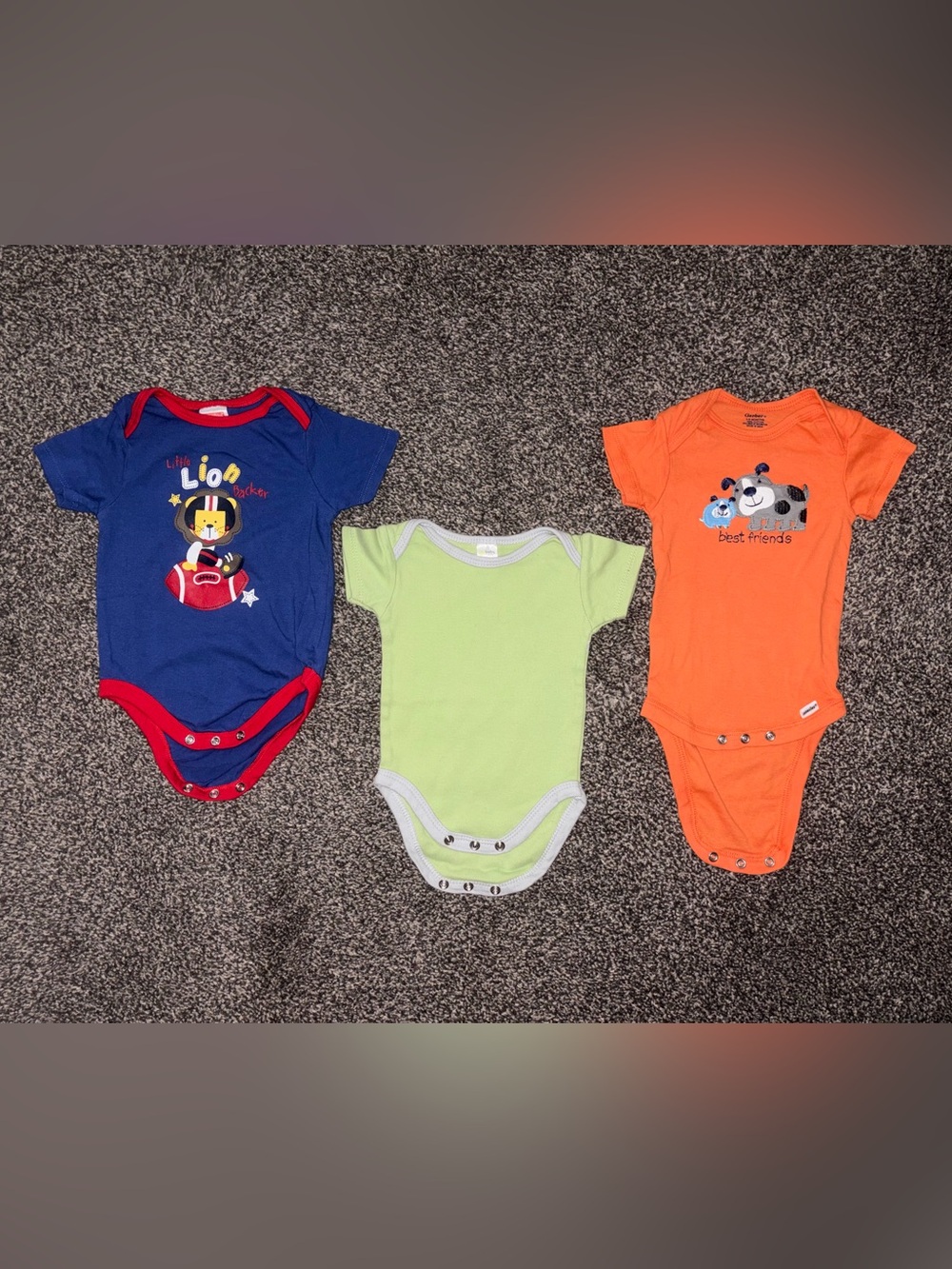 3-6 Months Short Sleeve Bodysuits